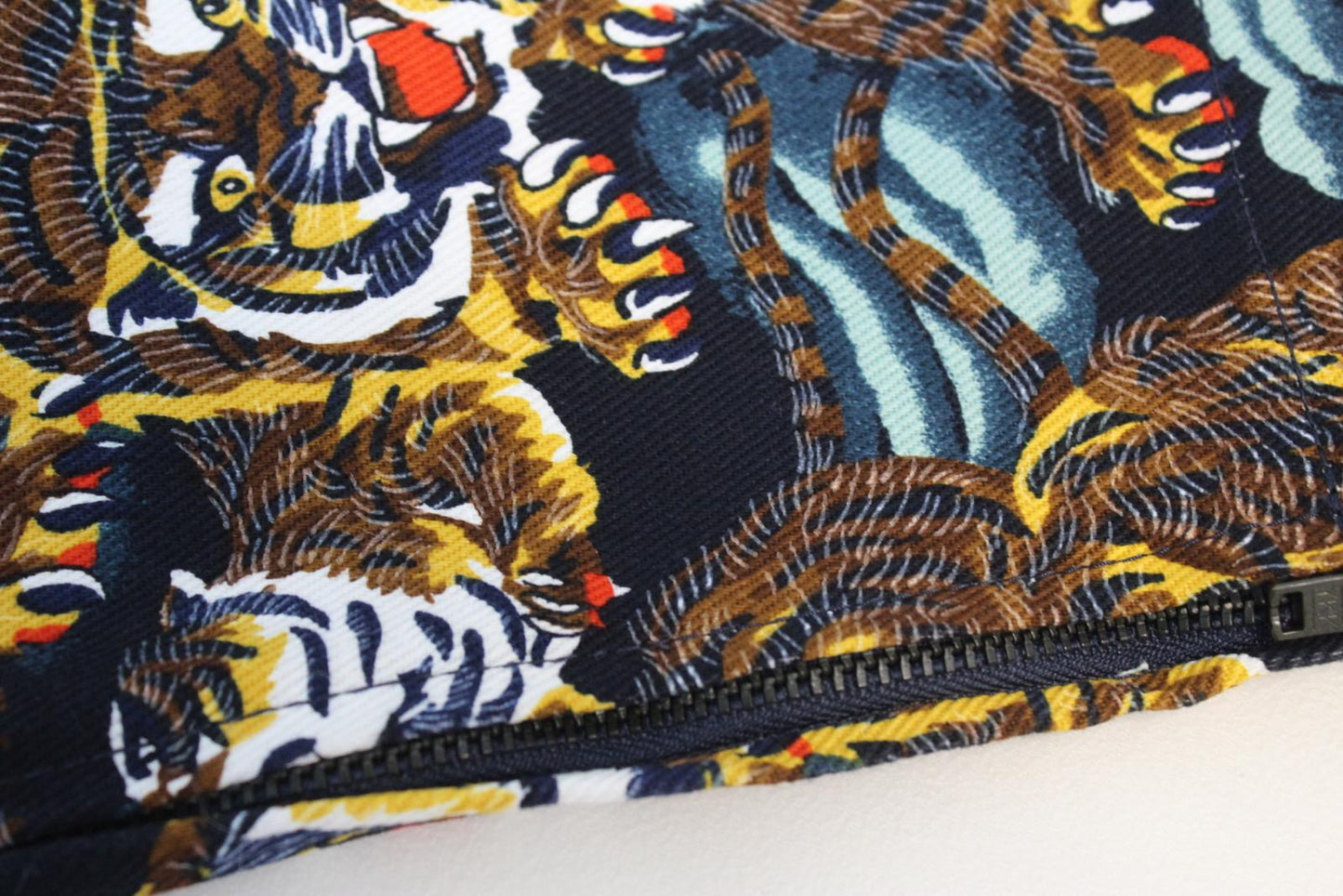 KENZO Ladies Multi-Coloured Tiger Print Skinny Jeans EU34 UK6 W27 L28 BNWT