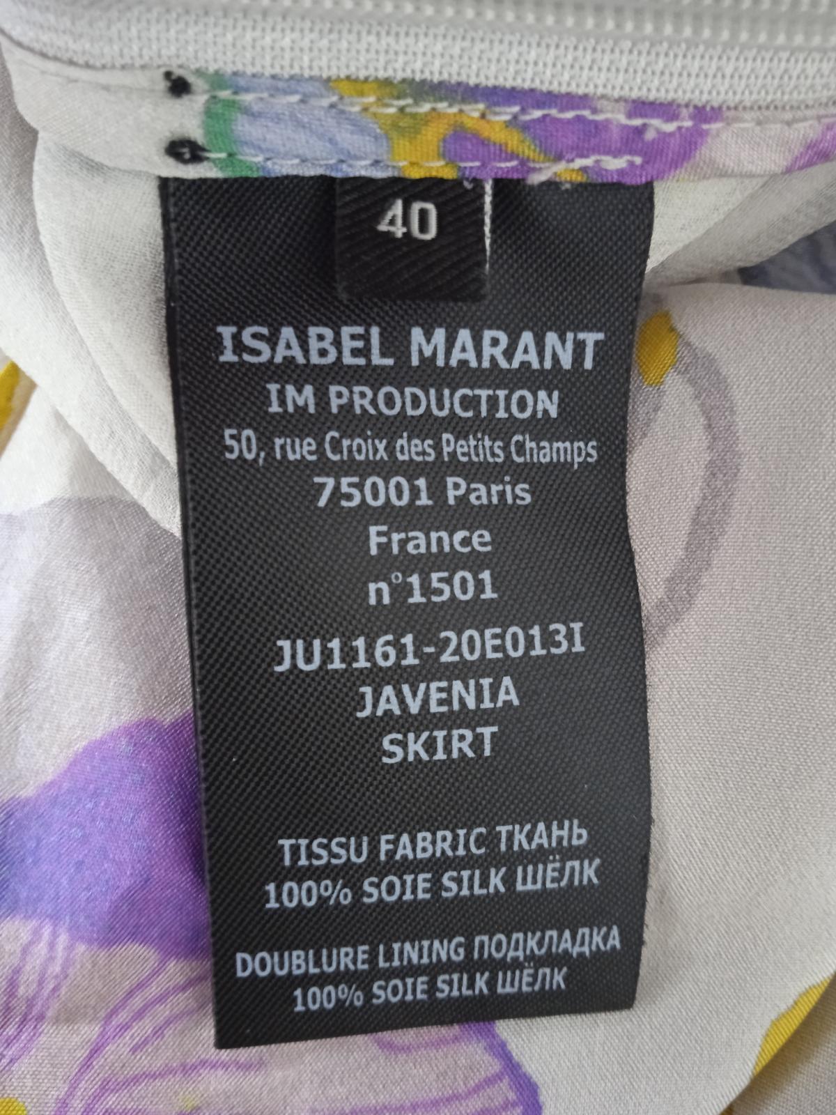 ISABEL MARANT Ladies Multicolour Silk Floral Hi-Low Skirt EU40 UK12 BNWT RRP580