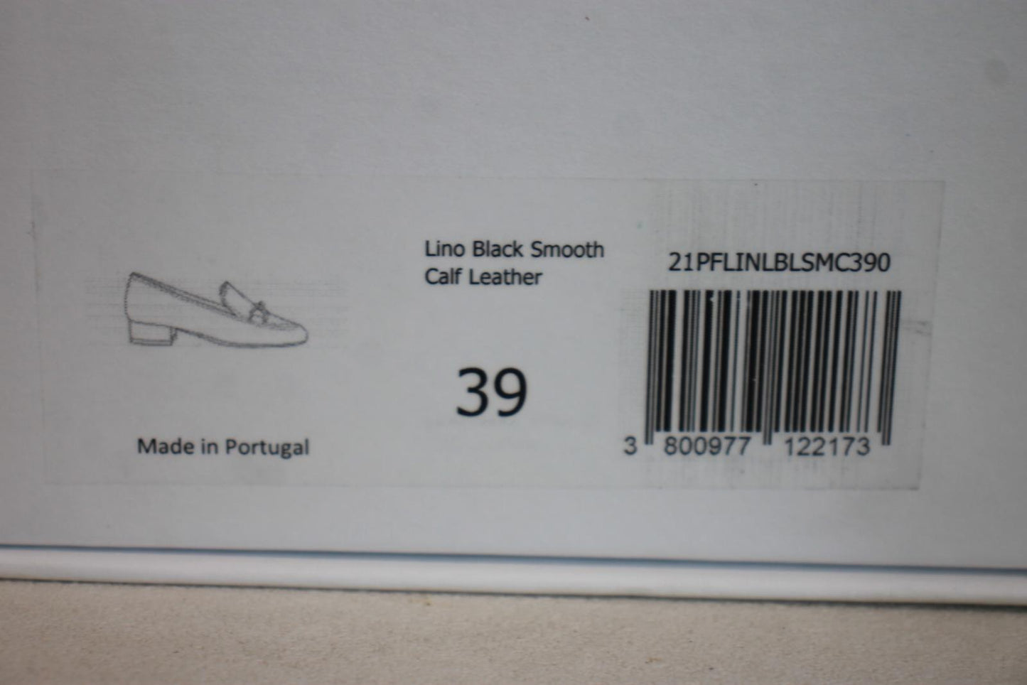 BY FAR Ladies Black Leather Lino Heeled Loafer Shoes EU39 UK6 BNIB RRP395