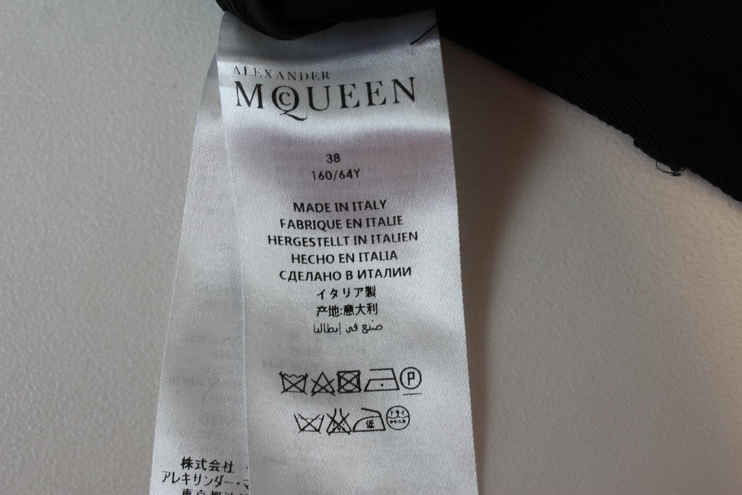 ALEXANDER McQUEEN Ladies Black Front Zip Wool Silk Midi Skirt IT38 UK6 NEW