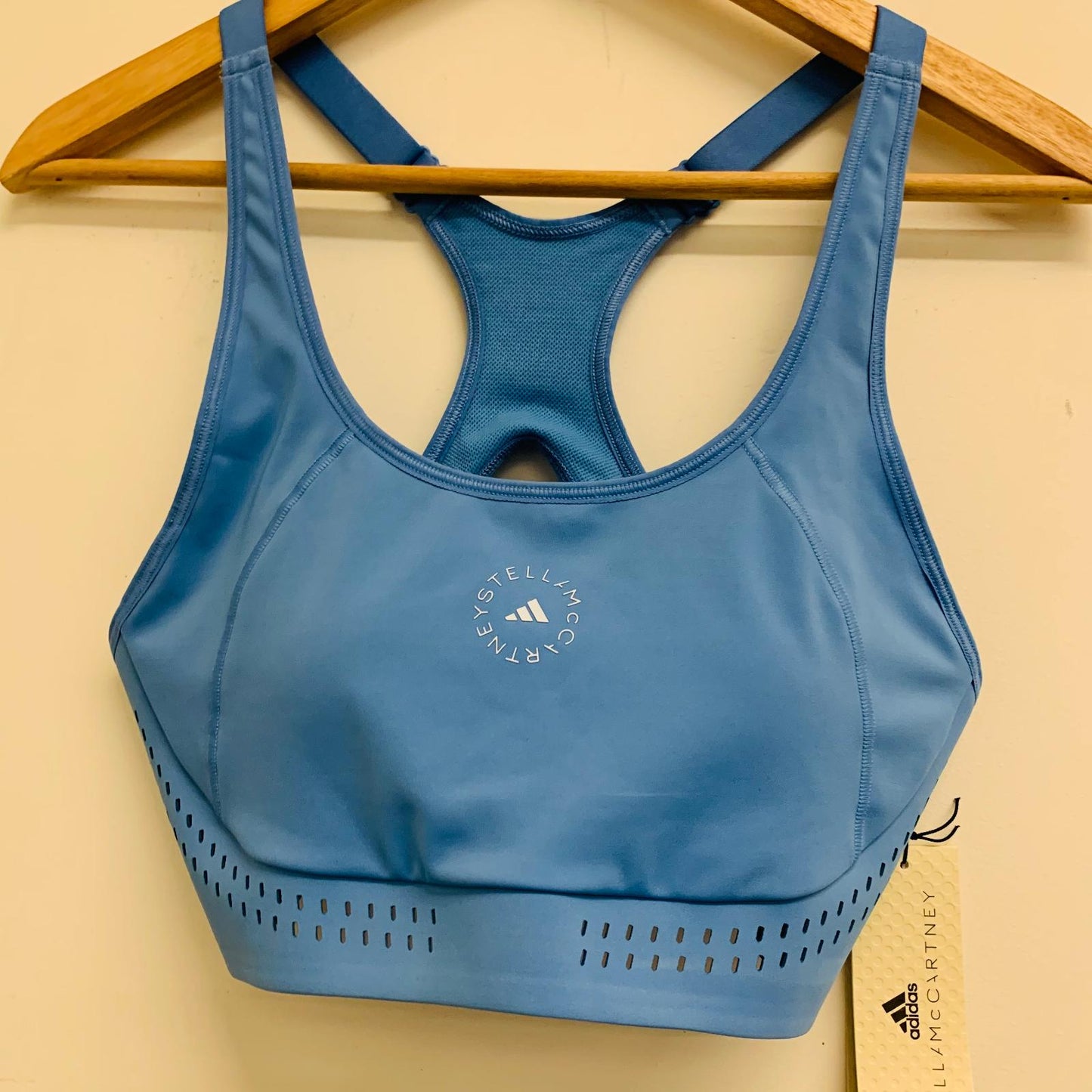 ADIDAS X STELLA MCCARTNEY Blue Ladies Sleeveless Tank Sports Bra 36B NEW