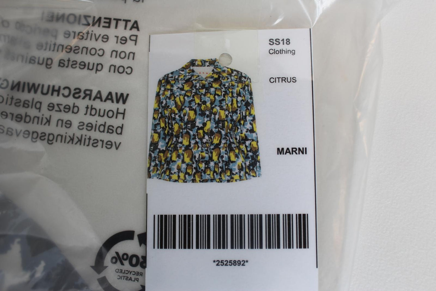 MARNI Ladies Multi-Coloured Printed Pure Cotton Blazer Jacket IT38 UK6 NEW