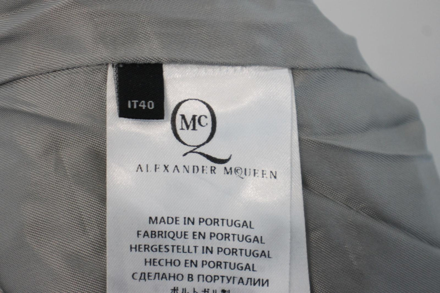 ALEXANDER MCQUEEN Ladies Grey Wool Trousers EU36 UK8 NEW