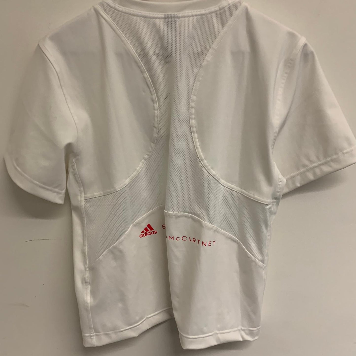 ADIDAS X STELLA MCCARTNEY White Ladies Sports Short Sleeve T-Shirt Size UK S NEW