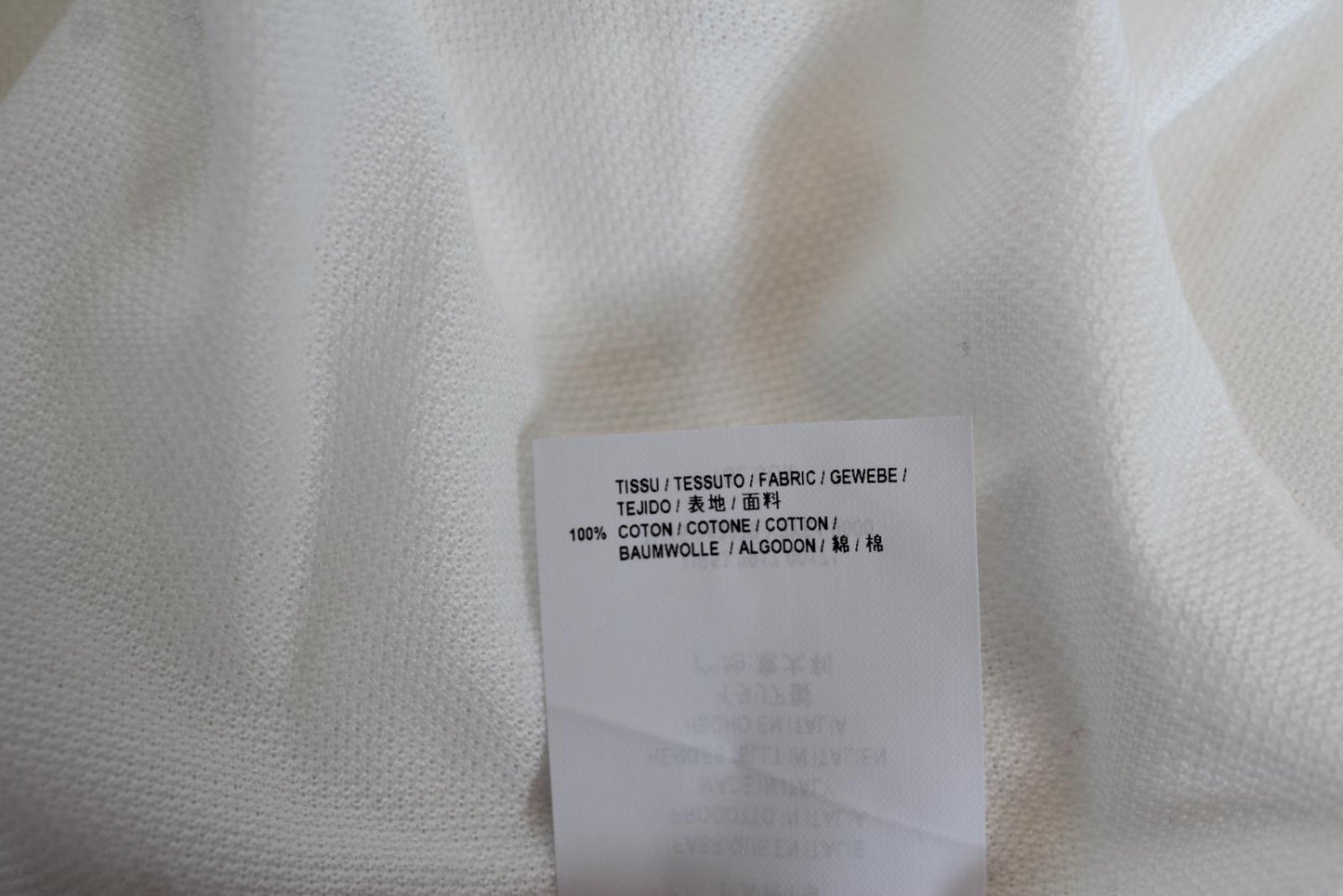 SAINT LAURENT Men's White Embroidered Logo Short Sleeve Cotton Polo Shirt M NEW