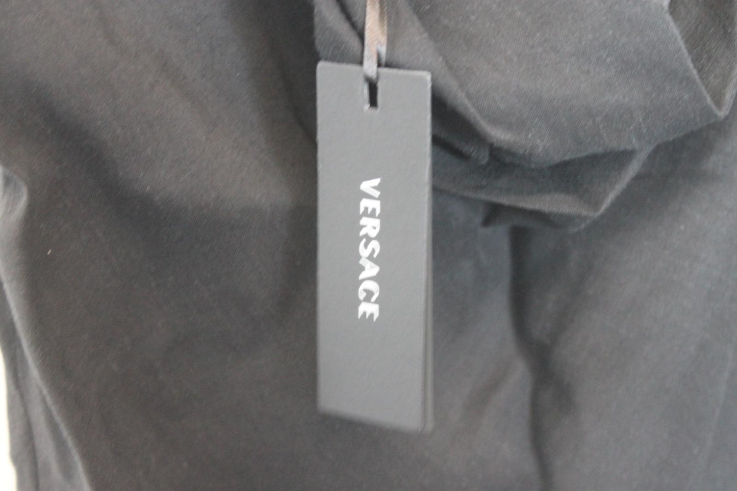 VERSACE Ladies Black Buckle Detail Midi Pencil Skirt EU32 UK4 BNWT