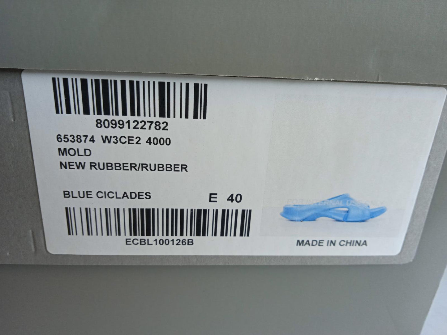BALENCIAGA Women's Blue Ciclades Mold Open Toe Slider Sandals FR40 UK7 NEW