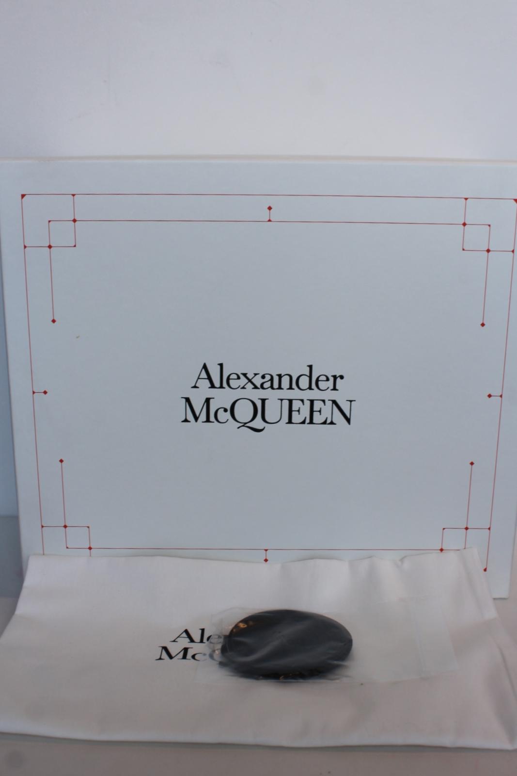 ALEXANDER MCQUEEN Ladies Black Tread Slick Canvas Rubber Boots EU37 UK4 NEW