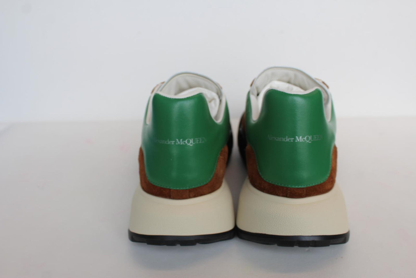 ALEXANDER MCQUEEN Men's Brown Multi Fabric/Suede/Leather Trainers EU43 UK9 NEW