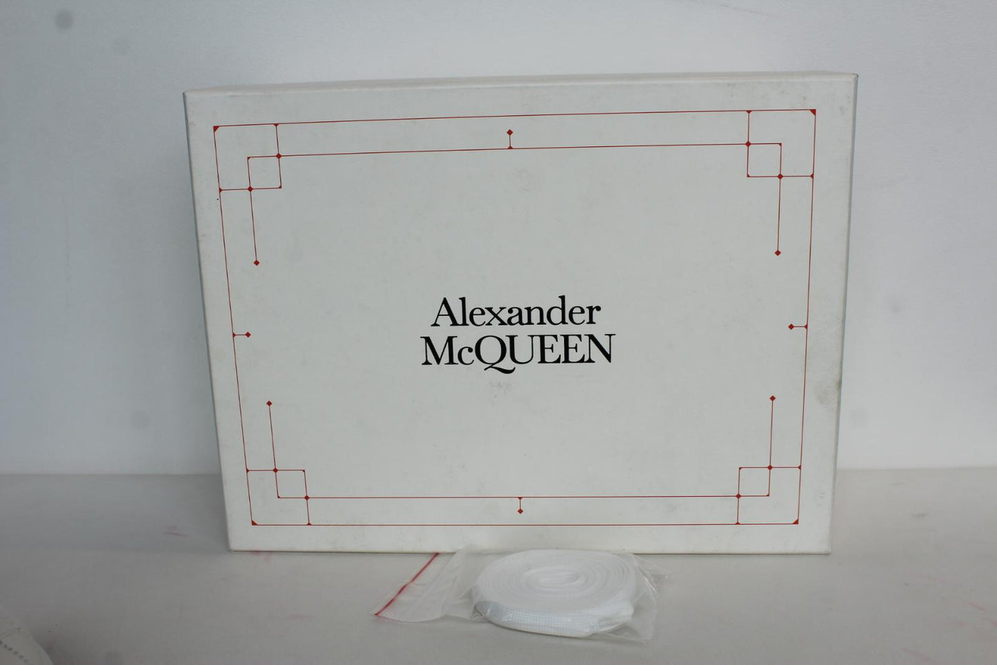 ALEXANDER MCQUEEN Ladies White/Rose Gold Oversized Trainers EU36 UK3 NEW