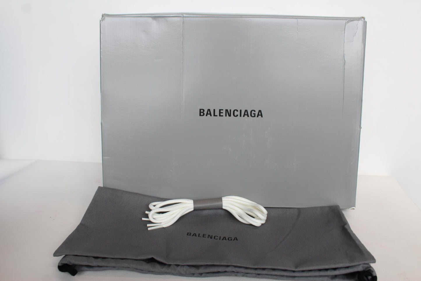 BALENCIAGA Ladies Track 2 White Mesh & Nylon Lace Up Trainers EU37 UK4 NEW