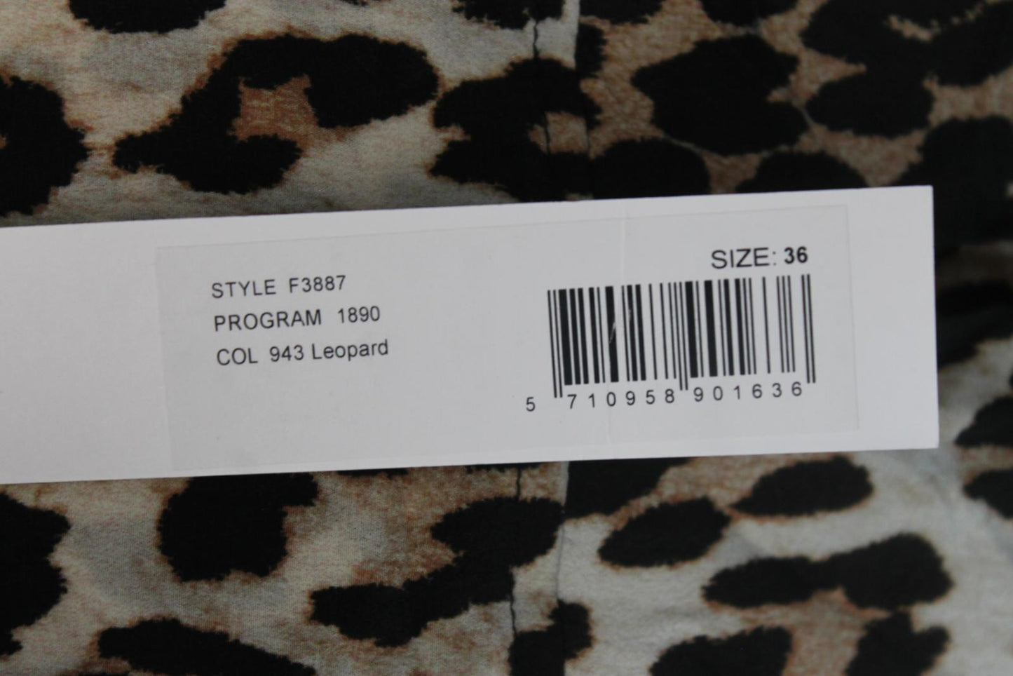 GANNI Ladies Leopard Print Silk Blend Asymmetrical Oversized Shirt EU36 UK8 BNWT