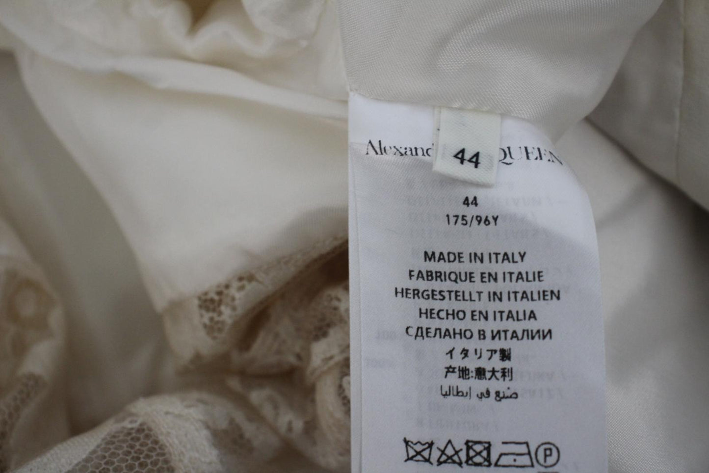 ALEXANDER MCQUEEN Ladies Wool Silk Blend Floral Lace Jacket IT44 UK12 NEW