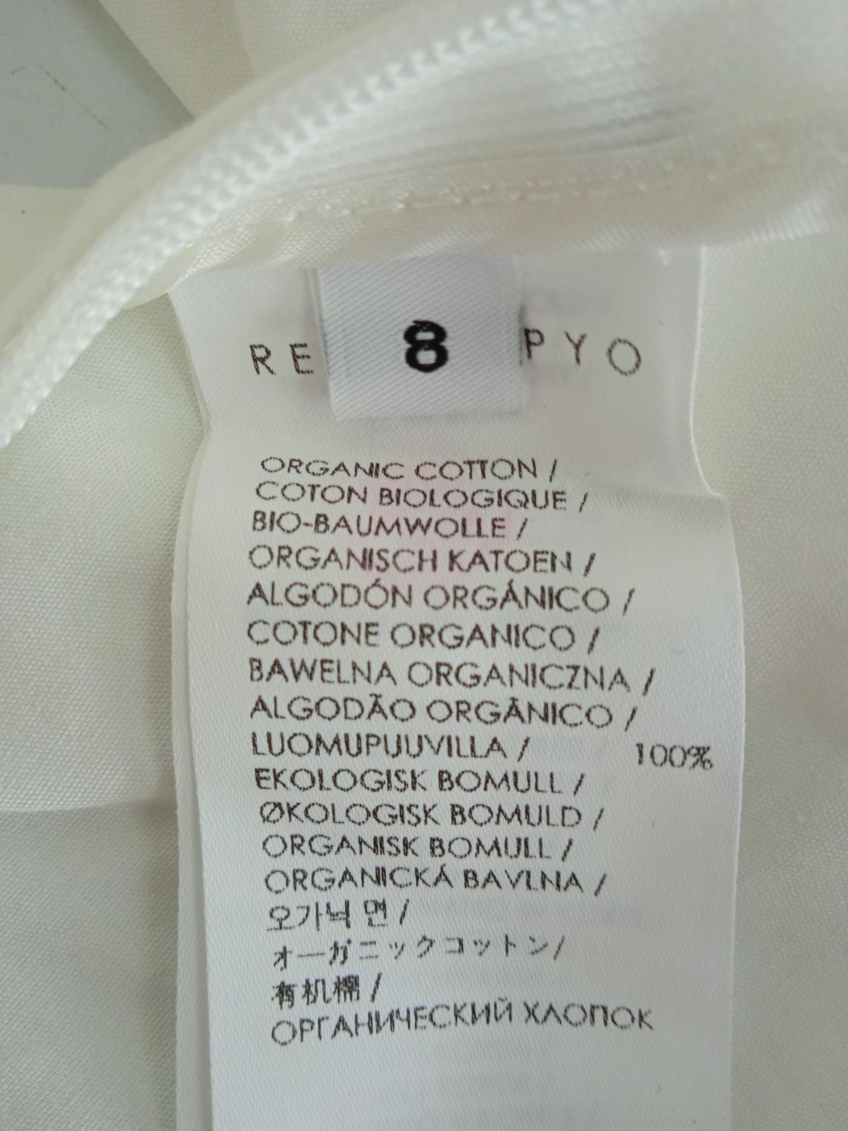 REJINA PYO Ladies White Cotton Puff Sleeve Anita Blouse Top Size UK8 NEW