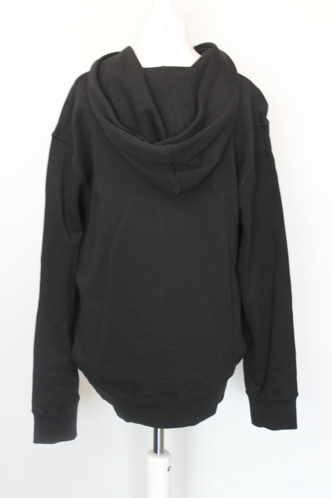 ALEXANDER MCQUEEN Ladies Black Cotton Embroidered Hoodie XL BNWT