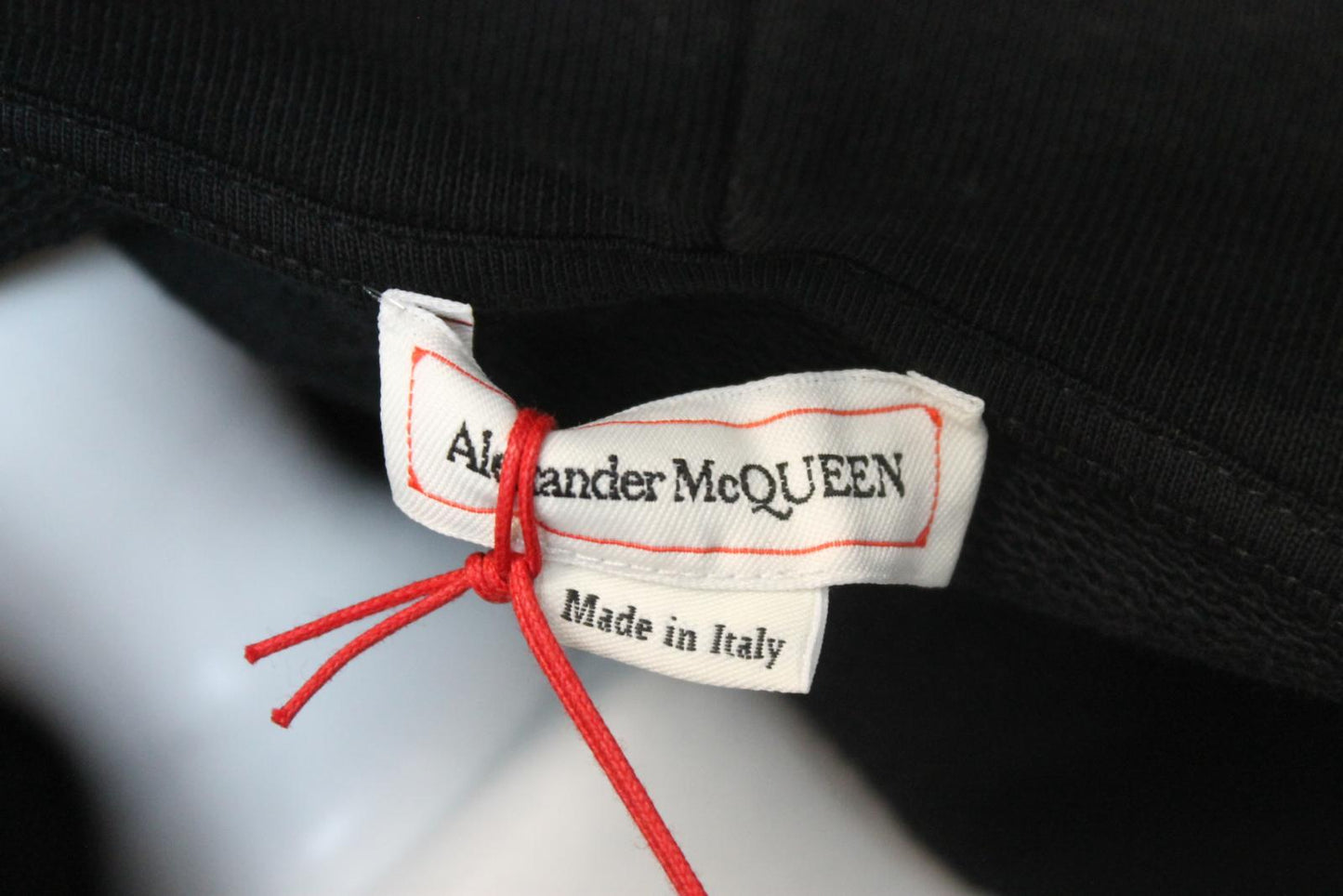 ALEXANDER MCQUEEN Ladies Black Cotton Embroidered Hoodie XL BNWT
