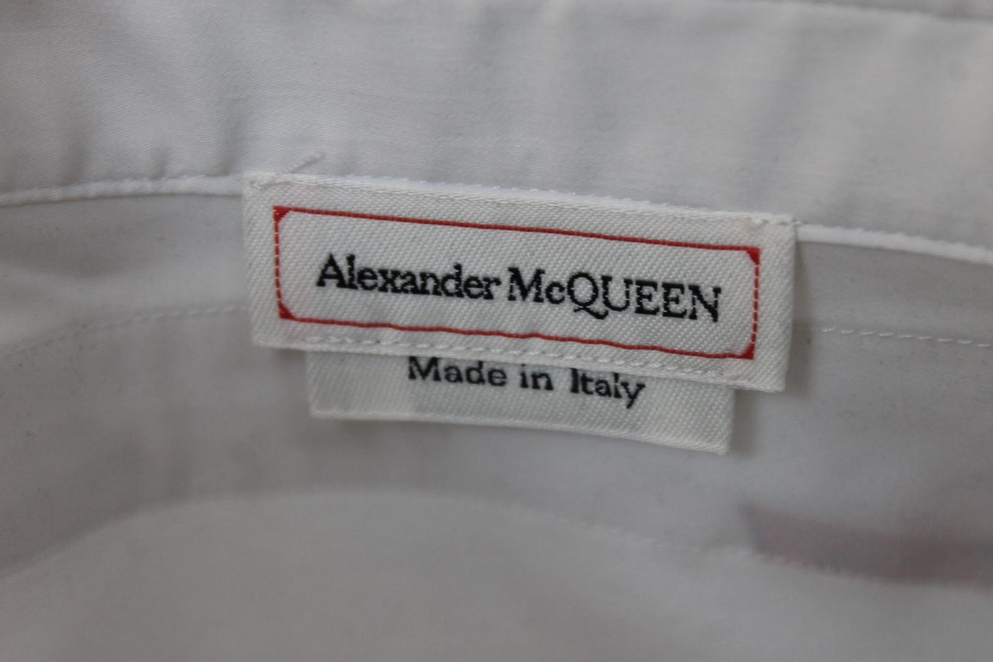 ALEXANDER MCQUEEN Men's White Cotton Long Sleeve Button Down Shirt Size 16 BNWT