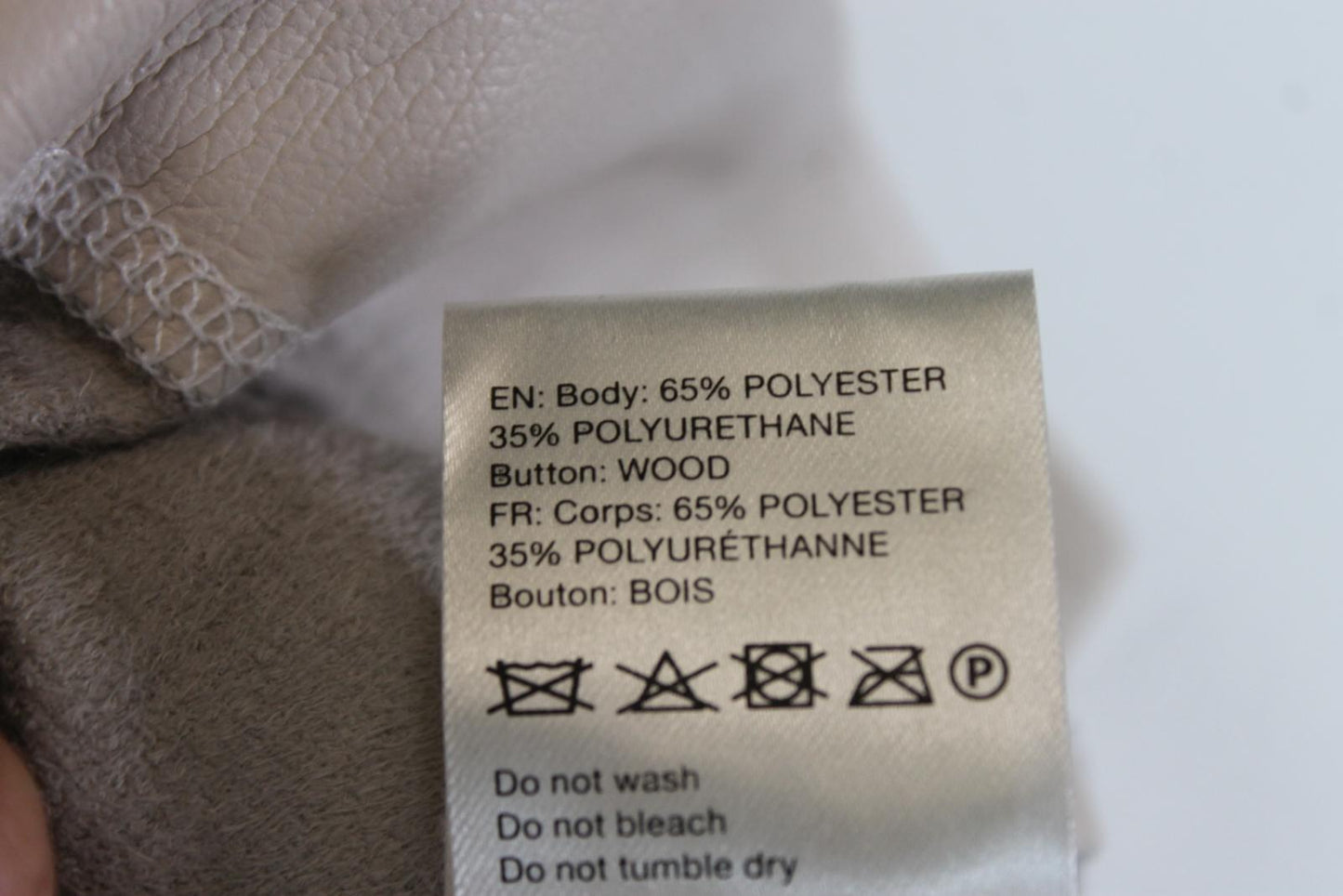 NANUSHKA Ladies Beige Vegan Leather Cropped Camp Shirt Jacket Size XS BNWT