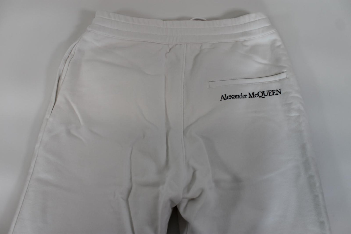 ALEXANDER MCQUEEN Men's White Cotton Printed Sweat Jogger Trousers Size M BNWT