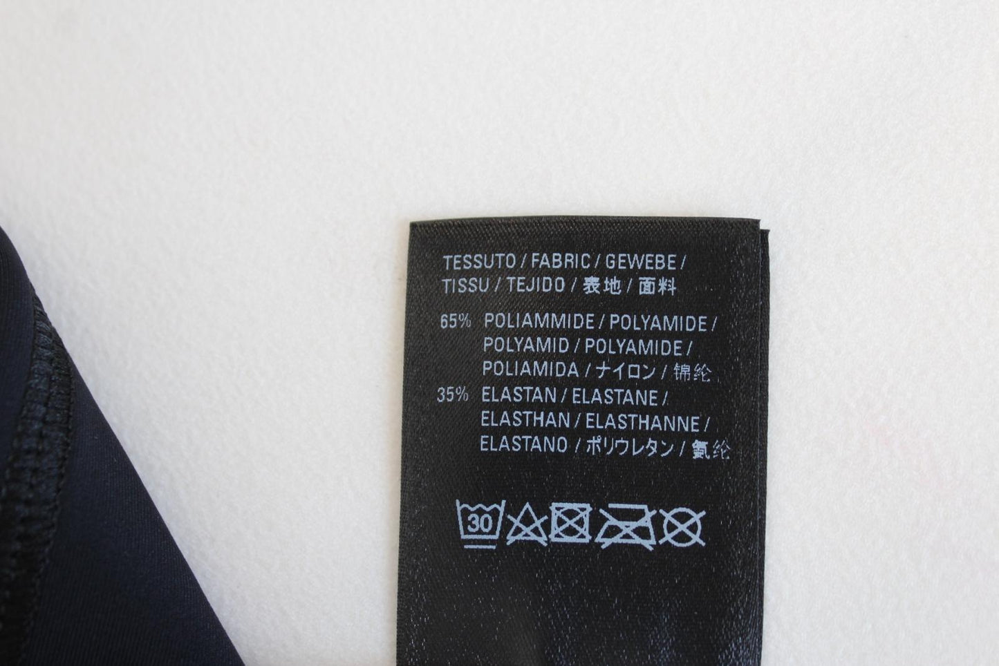 BALENCIAGA Ladies Black Athletic Crew Neck Long Sleeve Stretch Top L BNWT