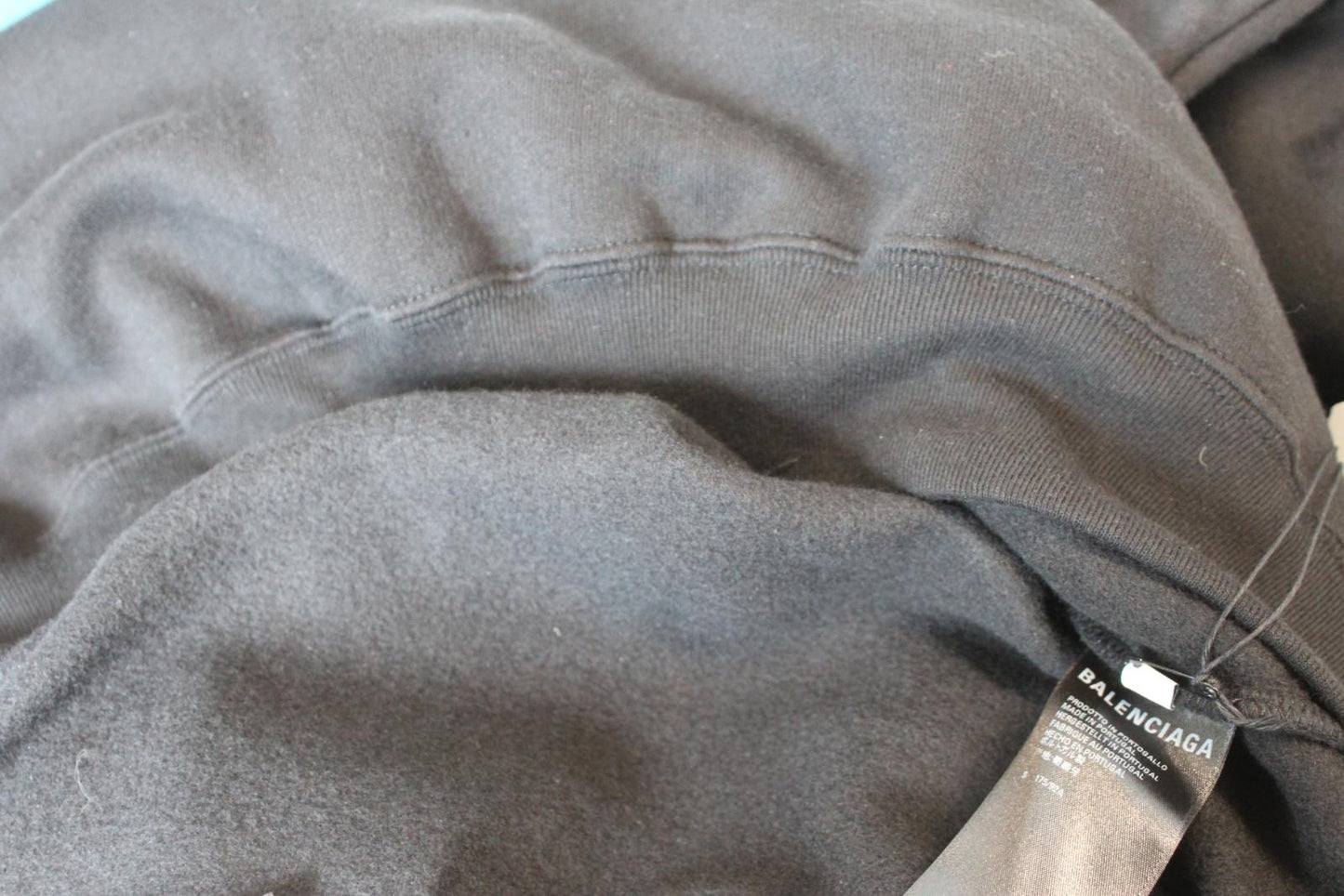 BALENCIAGA Ladies Black Drawstring Stud Button Wrap Poncho Scarf Size S BNWT