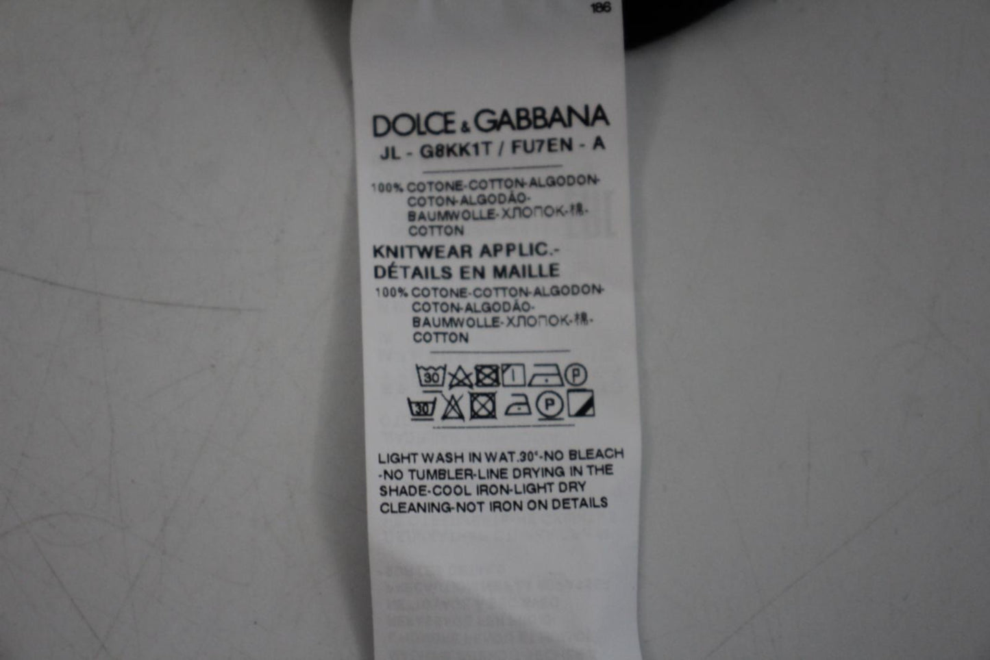 DOLCE & GABBANA Men's Black Cotton Short Sleeve Polo Shirt size IT48 UK S NEW