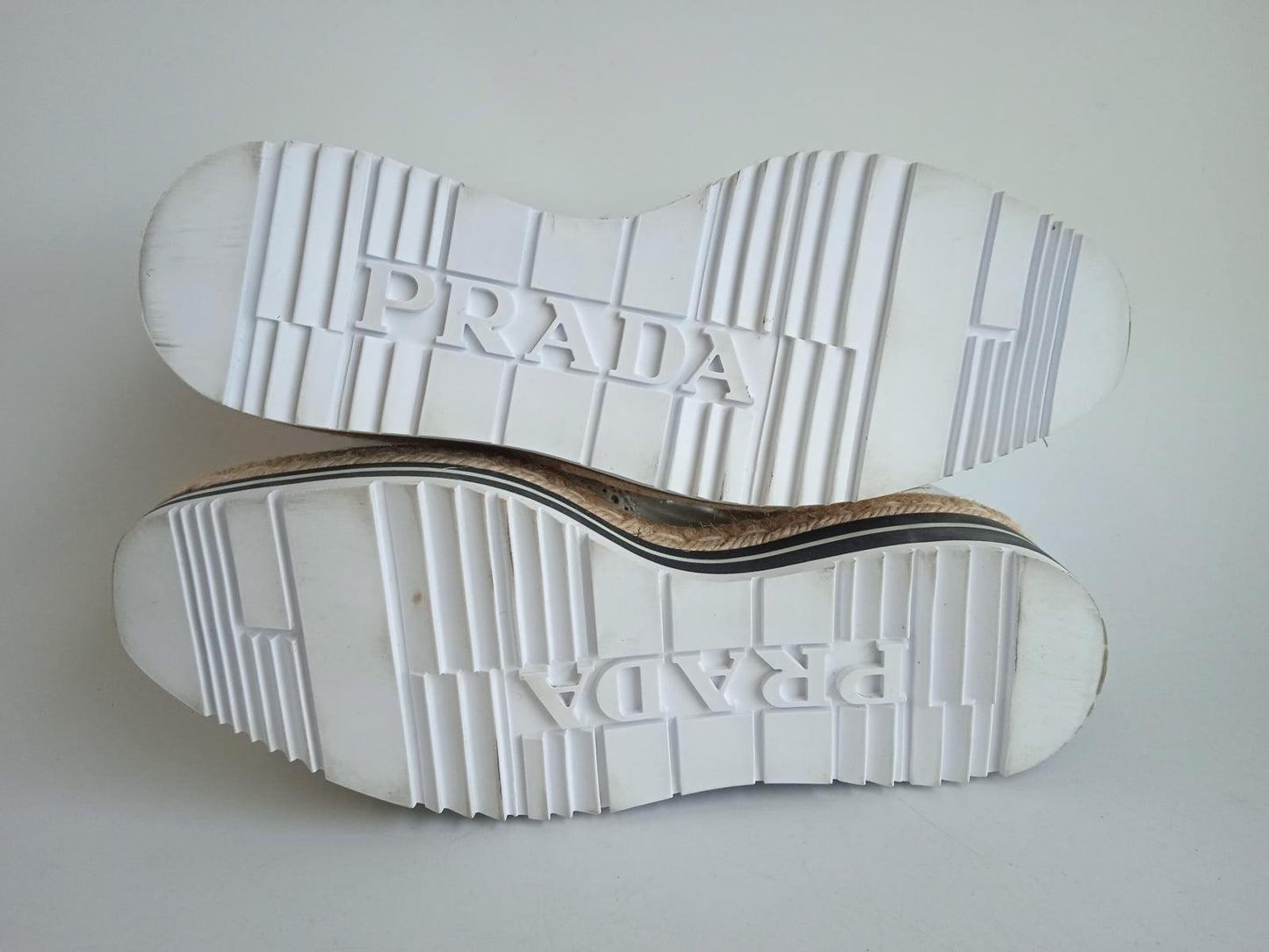 PRADA Ladies Metallic Silver Leather Lace-Up Platform Brogues EU36 UK3 NEW