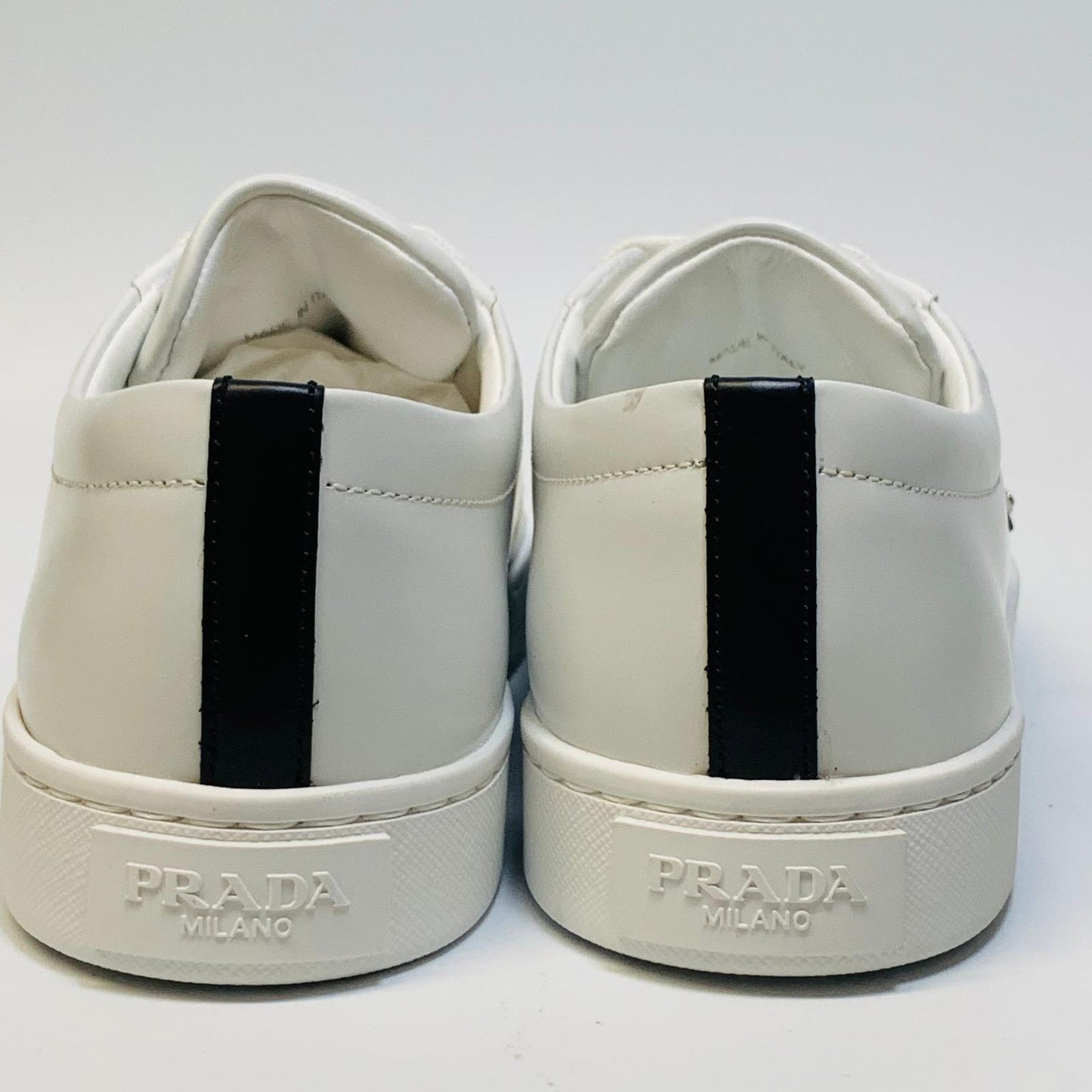 PRADA White Ladies Lane Calzature Donna Classic Sneaker Trainer UK 3.5 NEW