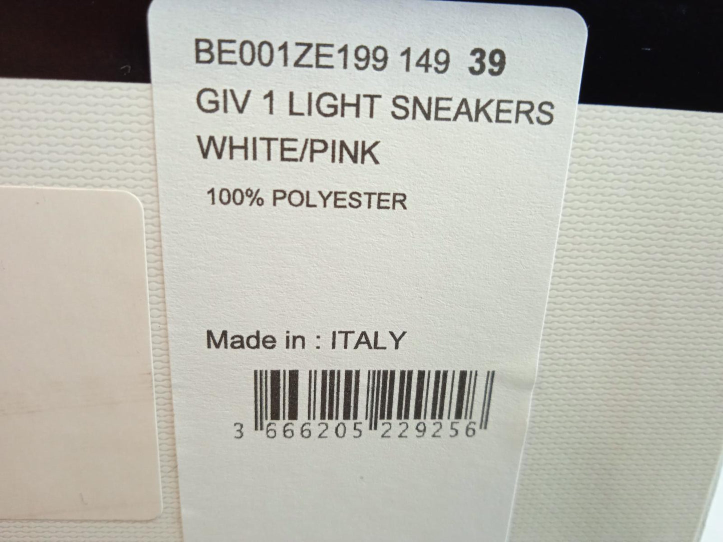 GIVENCHY Ladies White & Pink Canvas Giv 1 Low-Top Trainers Size FR39 UK5 NEW