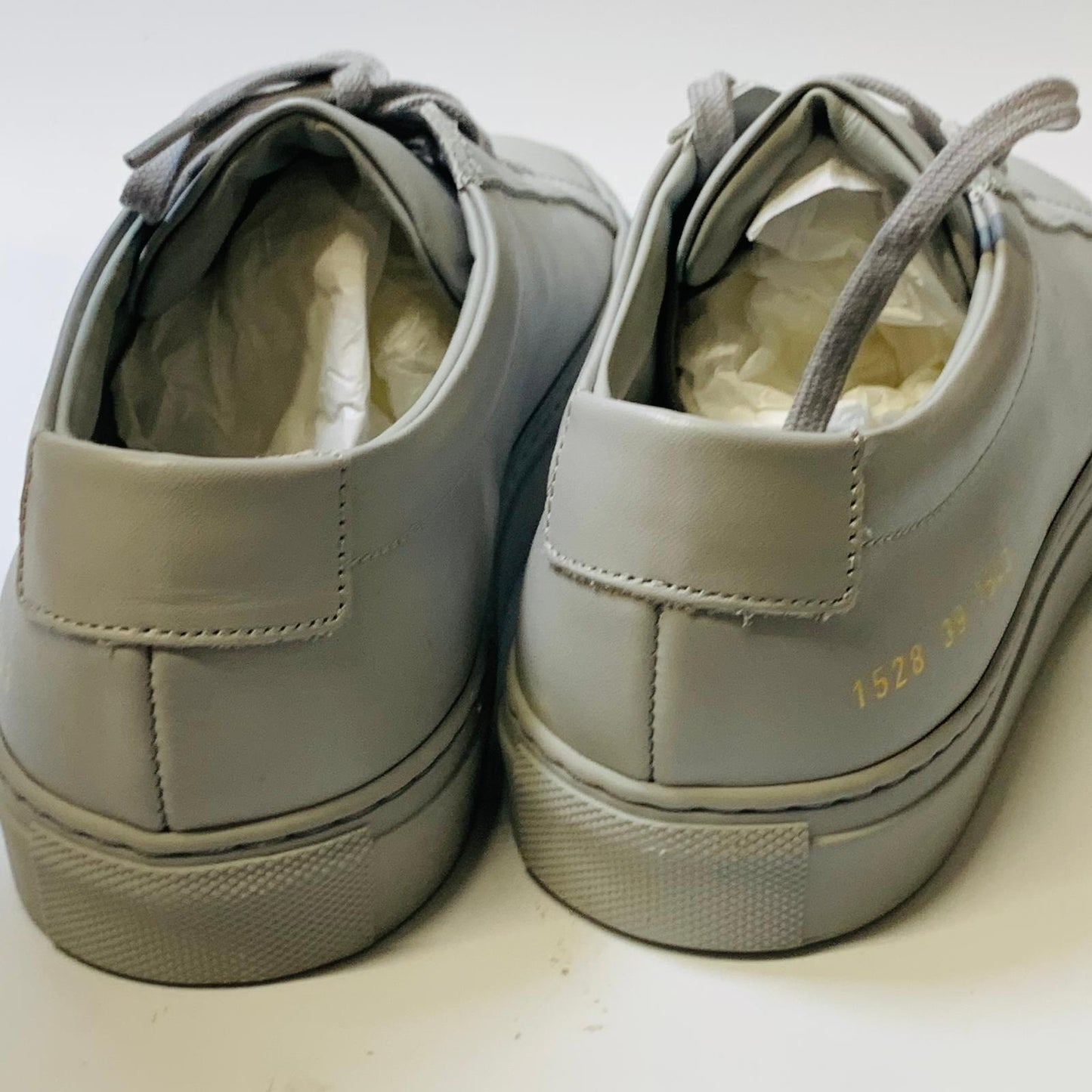 AXEL ARIGATO Grey Men's Achilles Low lace Classic Sneaker Trainer UK 6 NEW