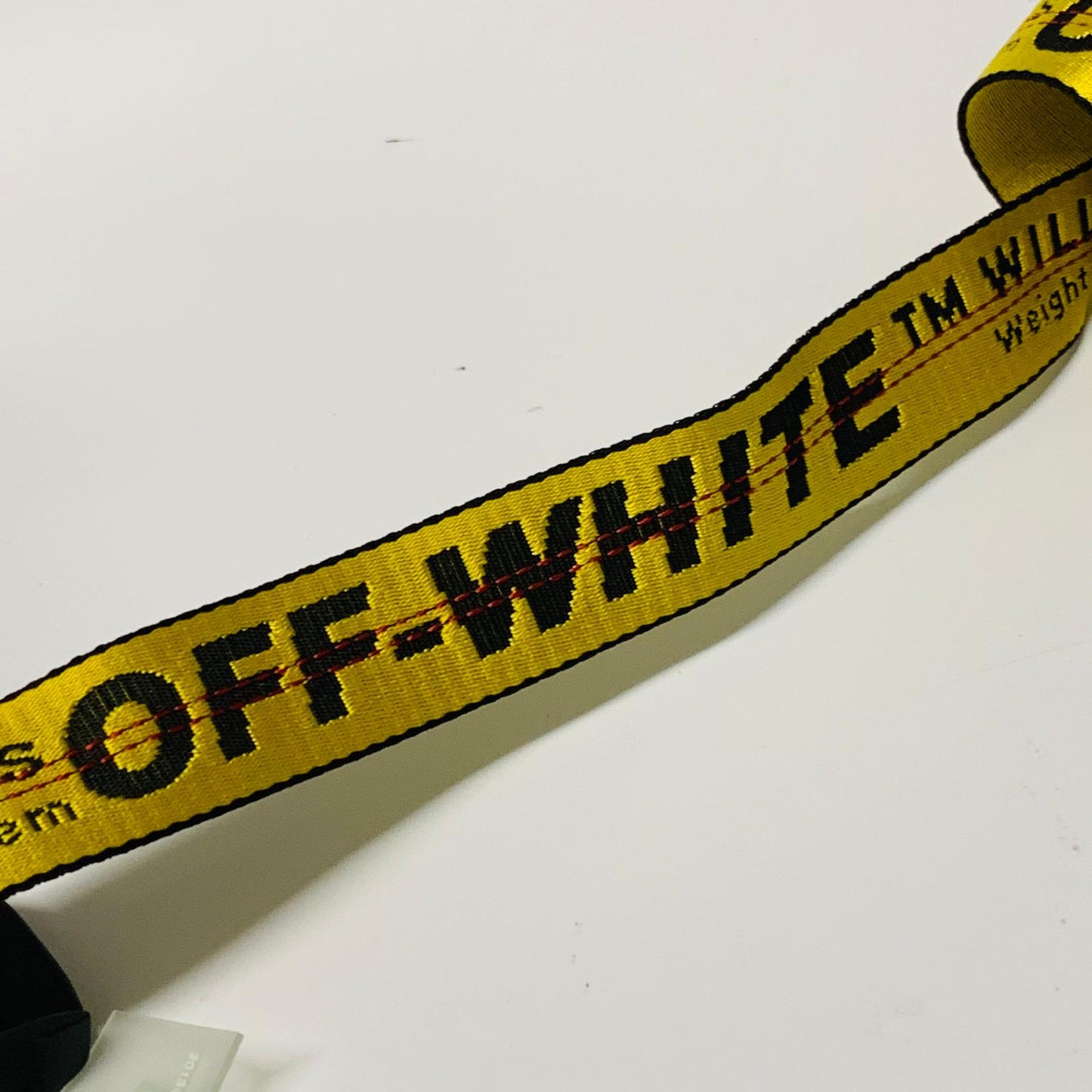 OFF-WHITE Yellow Ladies Braided/Woven Belt Belt Seat Strap Industrial NEW