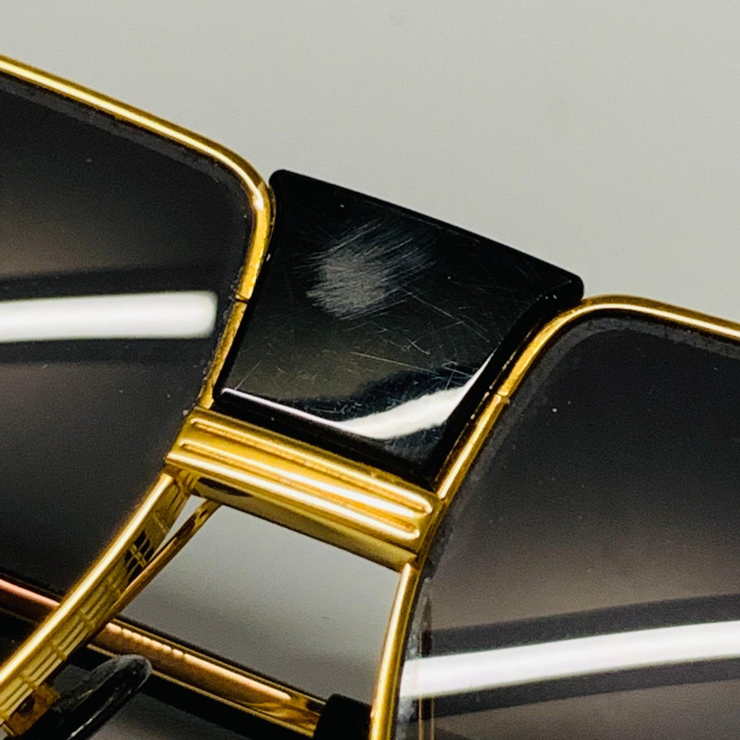 BALMAIN Gold Ladies Gold & Black Lens Classic Sunglasses NEW