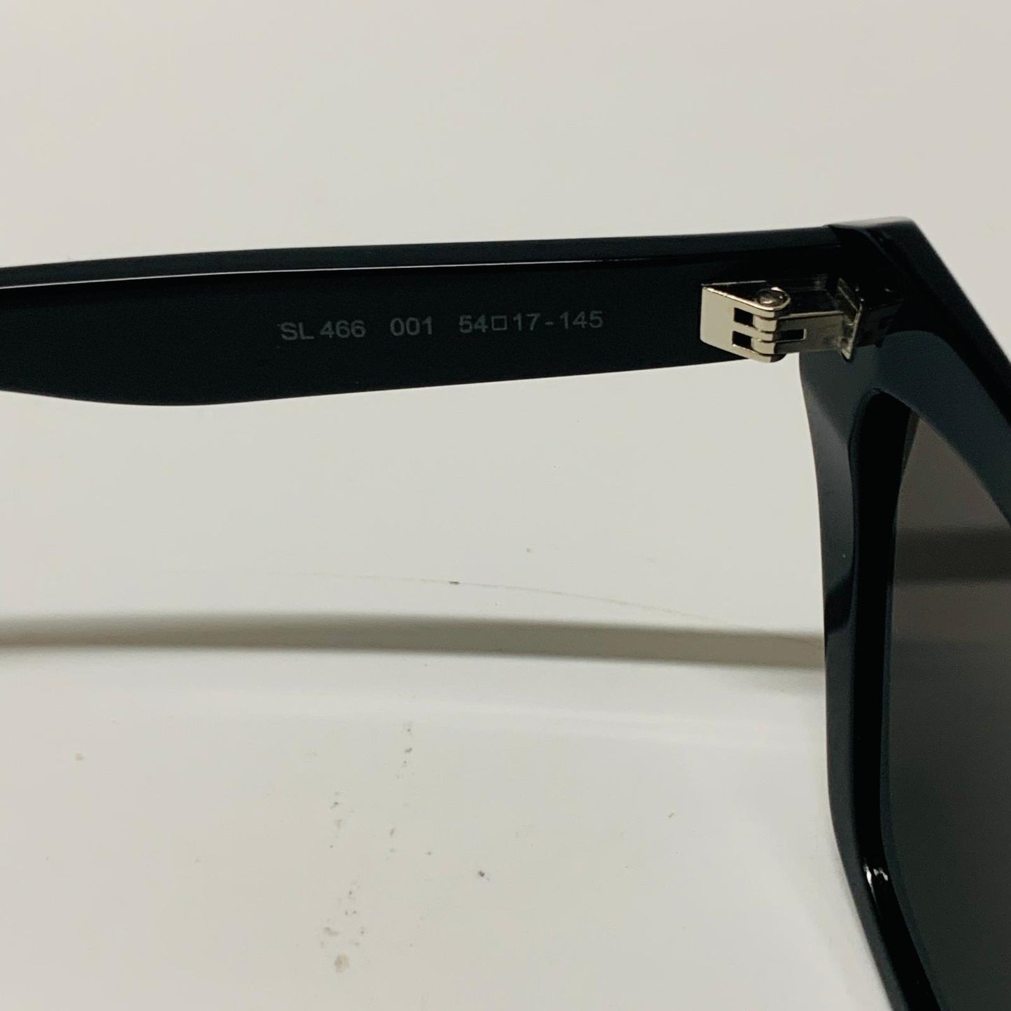 SAINT LAURENT Black Ladies Cat Eye Sunglasses Bold Rim Spec Thick NEW