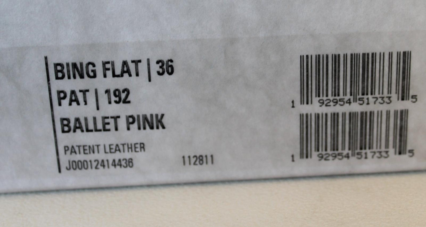JIMMY CHOO Ladies Bing Flat Pink Patent Leather Crystal Mules EU36 UK3 NEW