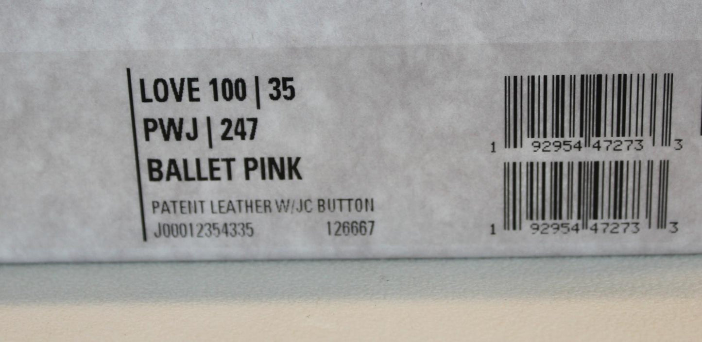 JIMMY CHOO Ladies Love 100 Patent Leather Court Shoes Ballet Pink EU35 UK2 NEW