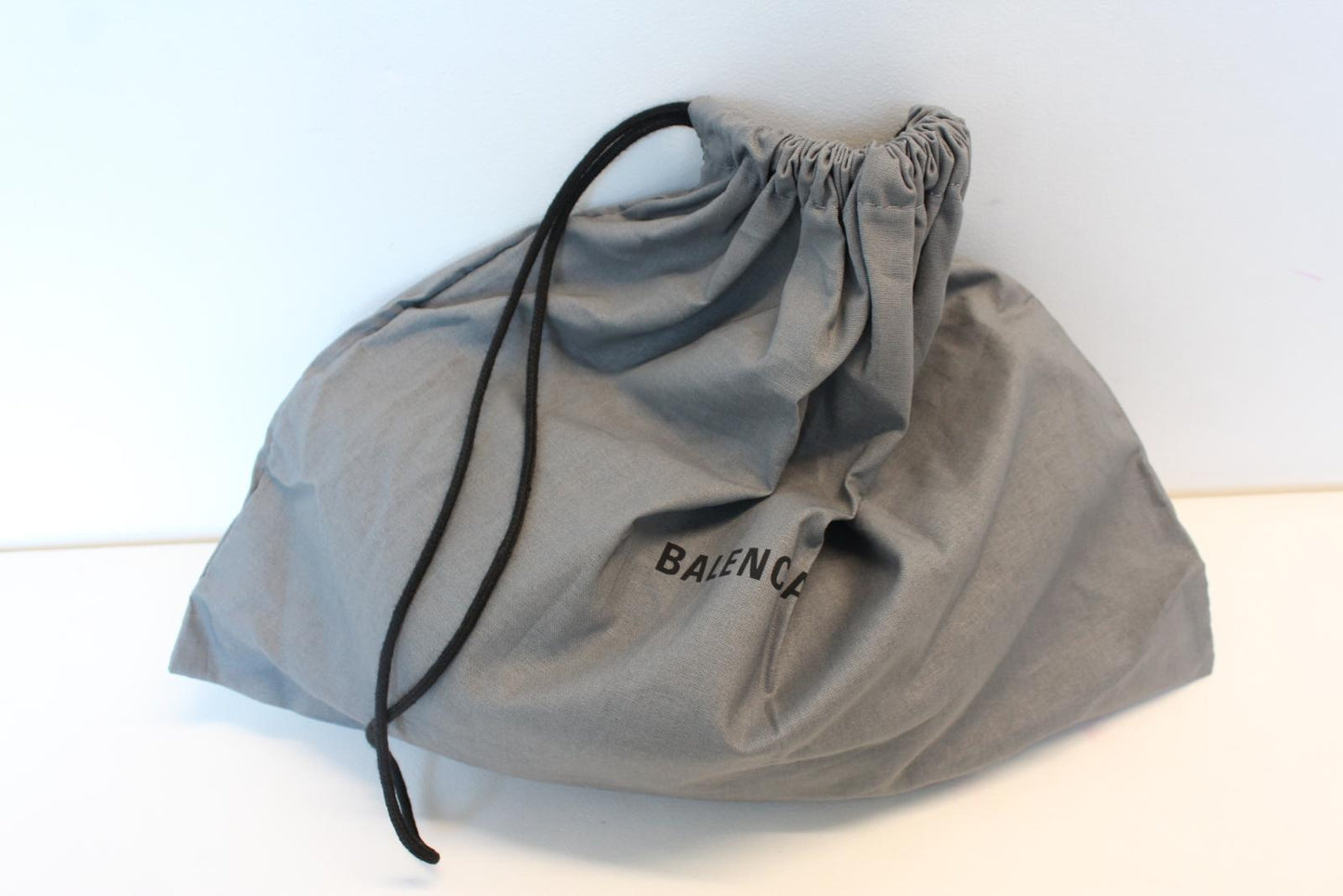 BALENCIAGA Ladies Black White Nylon Wheel Sling Logo Zip Shoulder Bag OS NEW