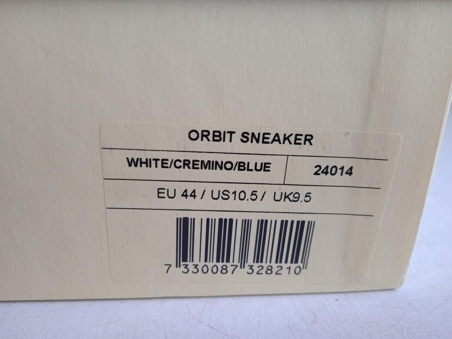 AXEL ARIGATO Men's White & Blue Leather Orbit Lace-Up Trainers Size UK9.5 NEW