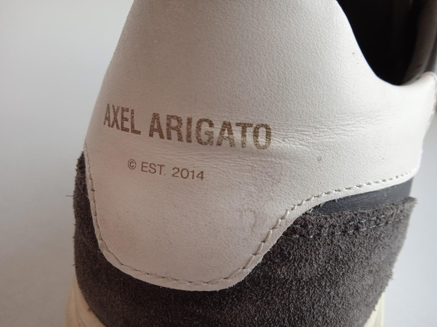 AXEL ARIGATO Men's Black & White Leather Atlas Lace-Up Trainers UK9.5 NEW