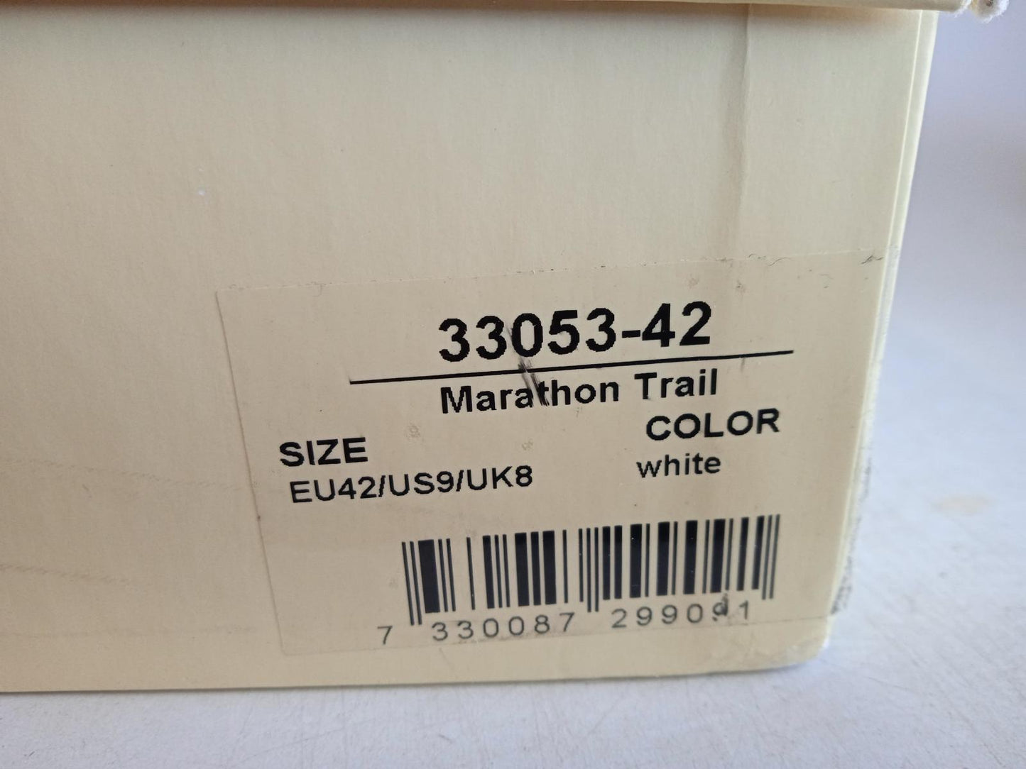 AXEL ARIGATO Men's White & Grey Leather Marathon Trail Runner Trainers UK8 NEW