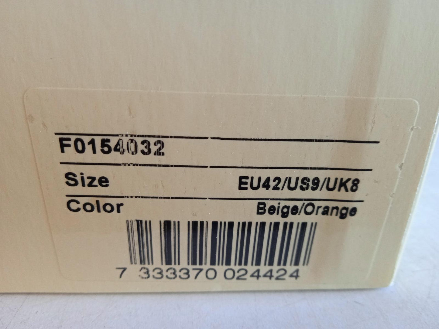 AXEL ARIGATO Men's Beige & Orange Leather Marathon R-Trail Trainers UK8 NEW