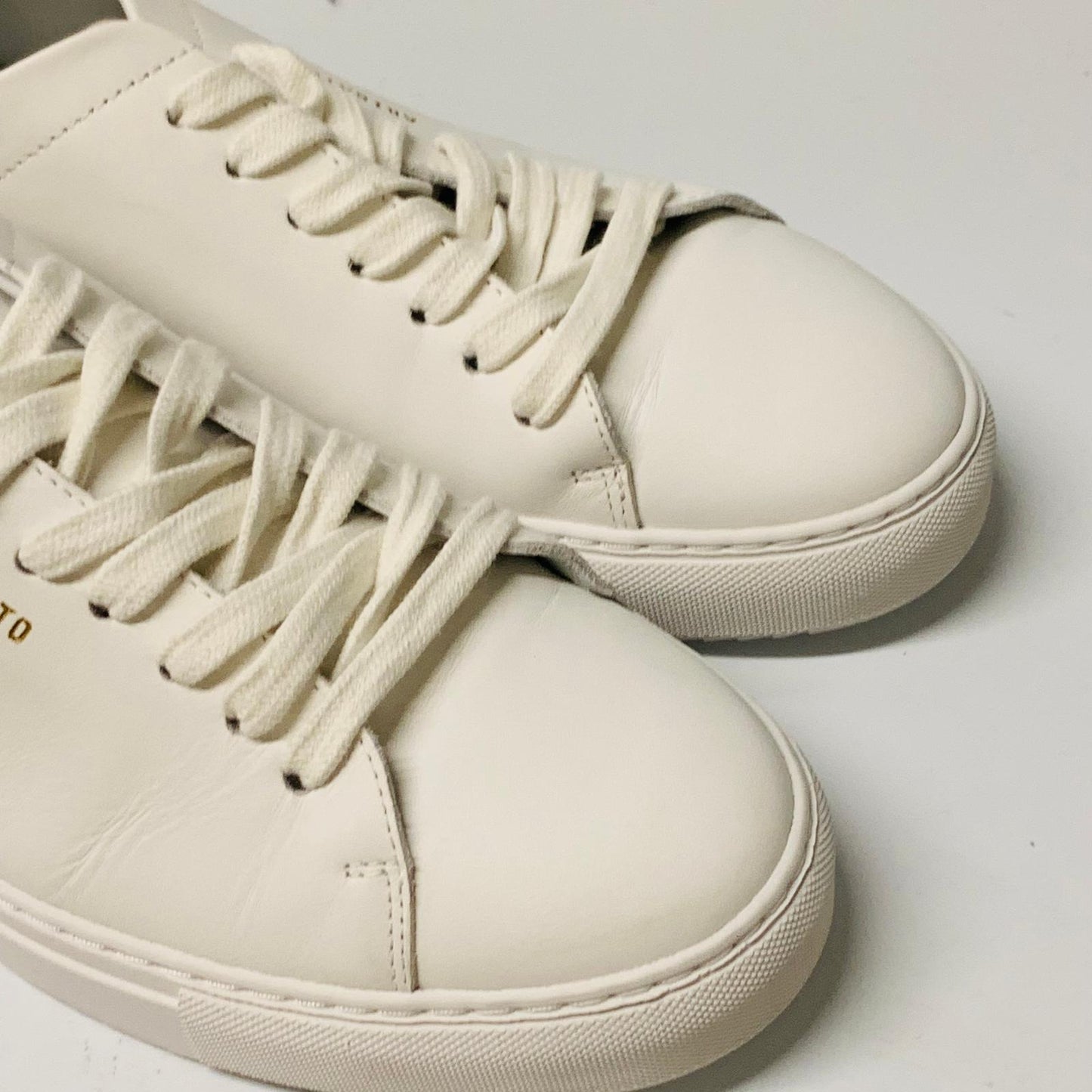 AXEL ARIGATO Men's White Clean 90 Sneaker Leather Trainer Lace Classic UK7 NEW