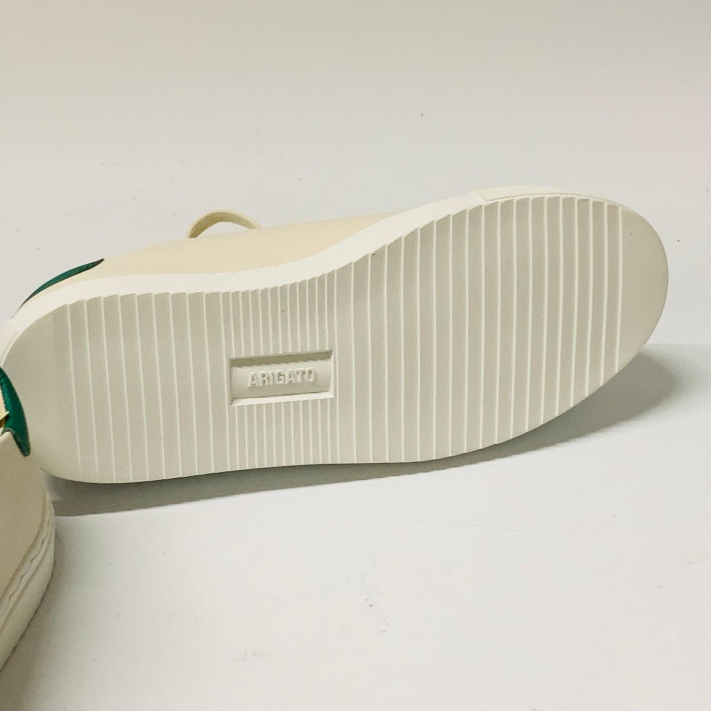 AXEL ARIGATO Ladies Beige Green Accent Clean 90 Leather Trainer Sneaker UK5 NEW