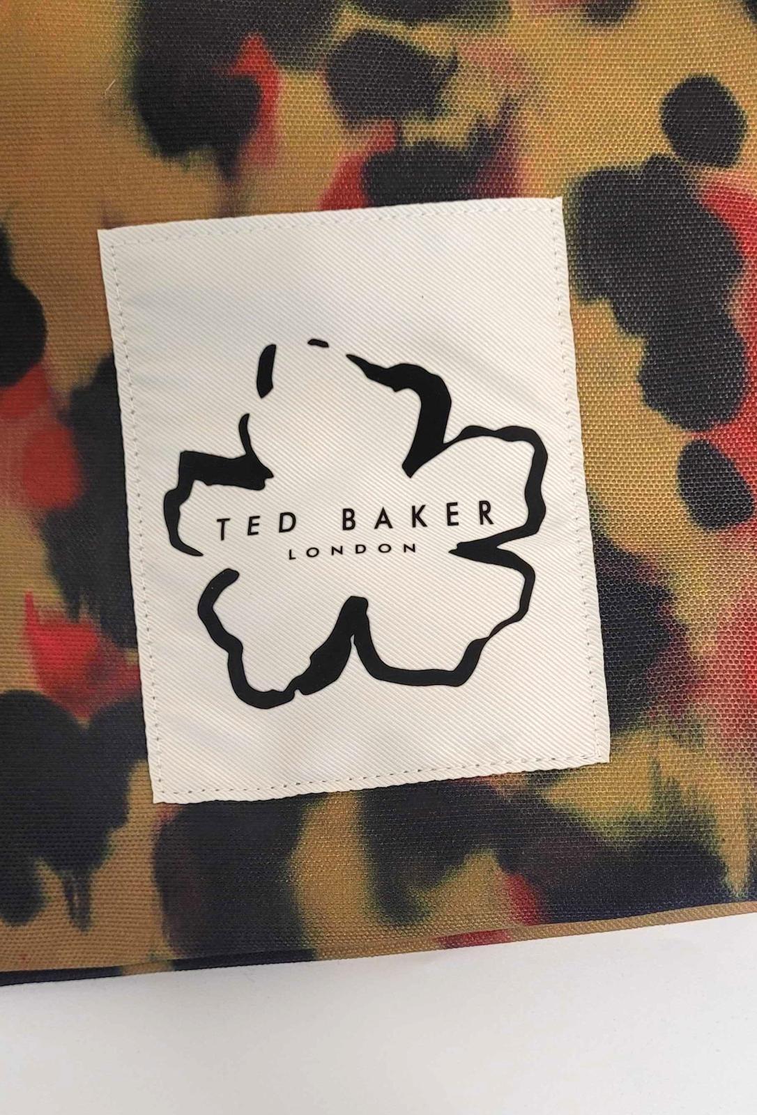 TED BAKER Sheliay Ladies Brown Black Print Sand Dune Canvas Tote Bag BNWT