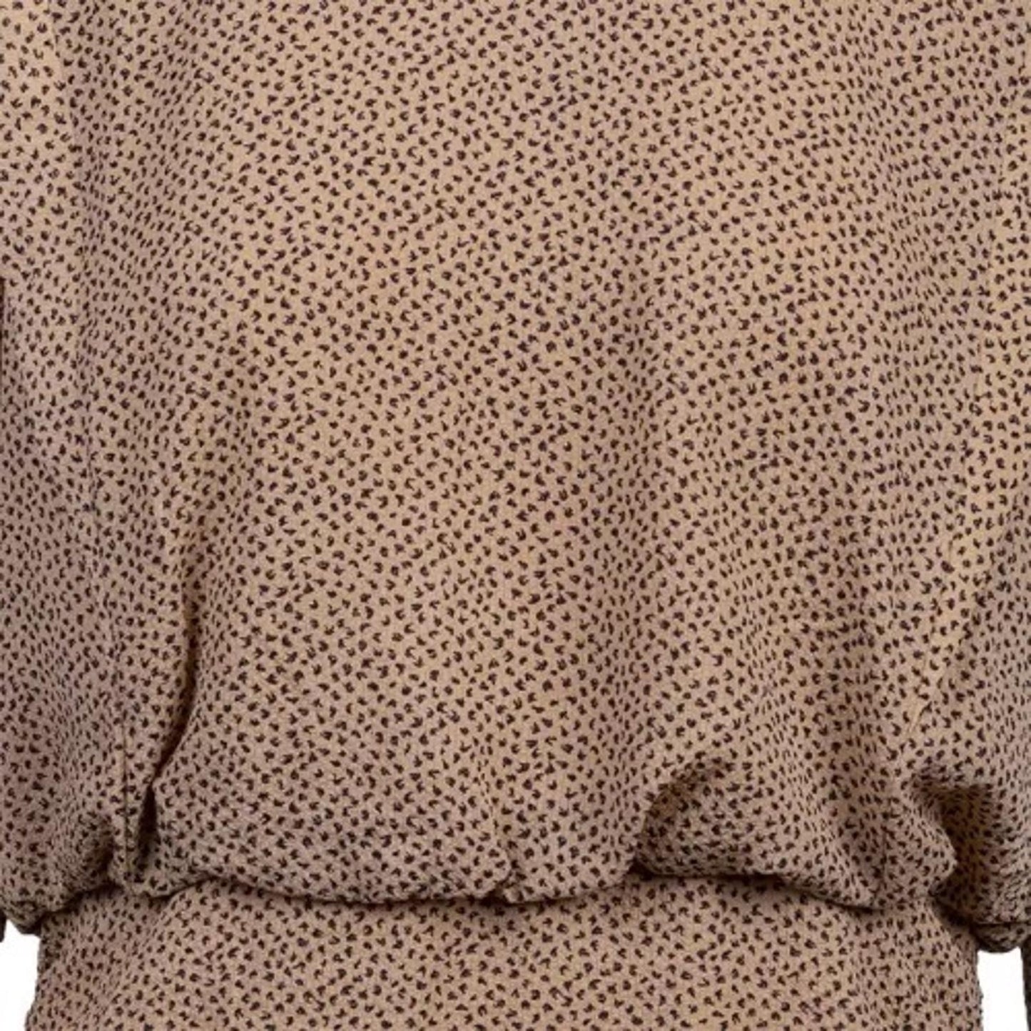 TED BAKER Quinci Brown Black Spotted Shoulder Detail Mini Dress (0) UK6 BNWT