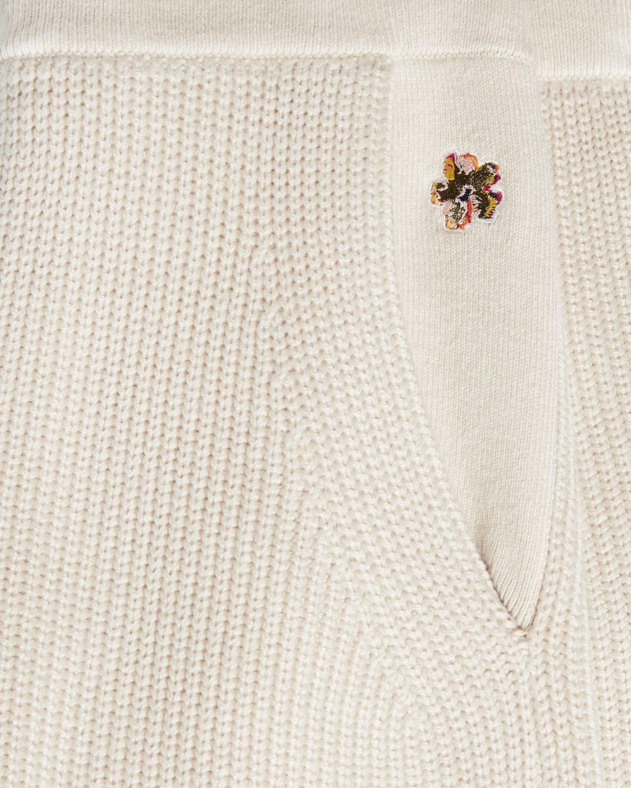 TED BAKER Juliiah Ladies Cream Engineered Knitted Jogger Trousers (4) UK14 BNWT