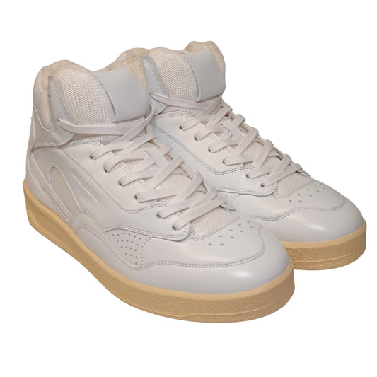 JIL SANDER Hi-Top Sneaker Men's White Leather Trainers EU40 UK6 RRP520 BNIB