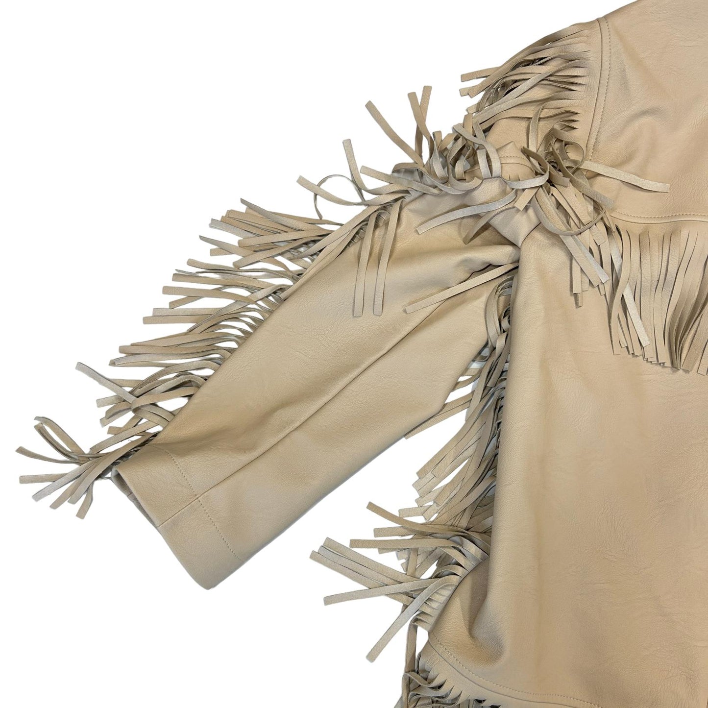 STELLA MCCARTNEY Jacket Skin-Free Fringe Detail Tassle Jacket UK14 NEW RRP 1395