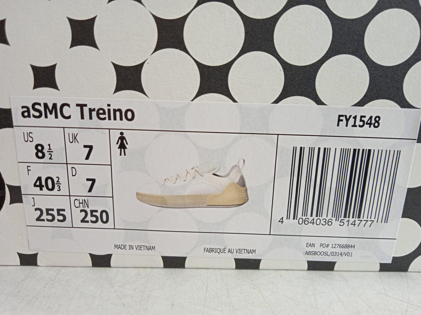 ADIDAS X STELLA MCCARTNEY Ladies White ASMC Treino Trainers Size UK7 NEW