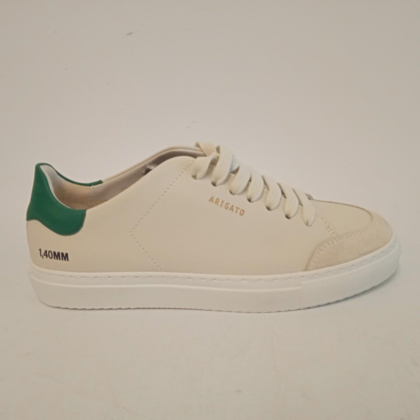 AXEL ARIGATO Ladies Beige & Green Leather Leopard Print Tongue Sneakers UK5 NEW