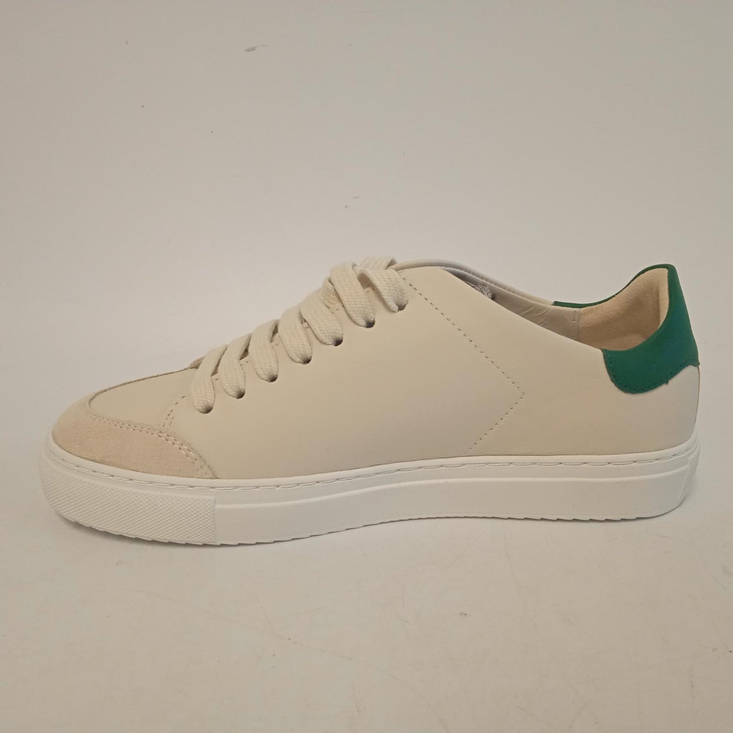 AXEL ARIGATO Ladies Beige & Green Leather Leopard Print Tongue Sneakers UK5 NEW